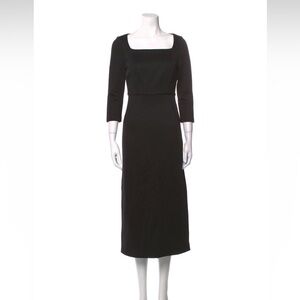 Elegant Black Midi Dress st John USA 4